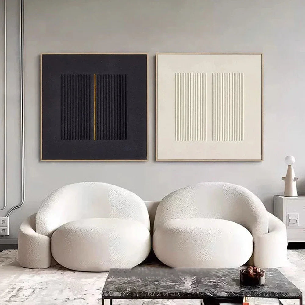 Nordische Wandkunst mit 3D-Textur