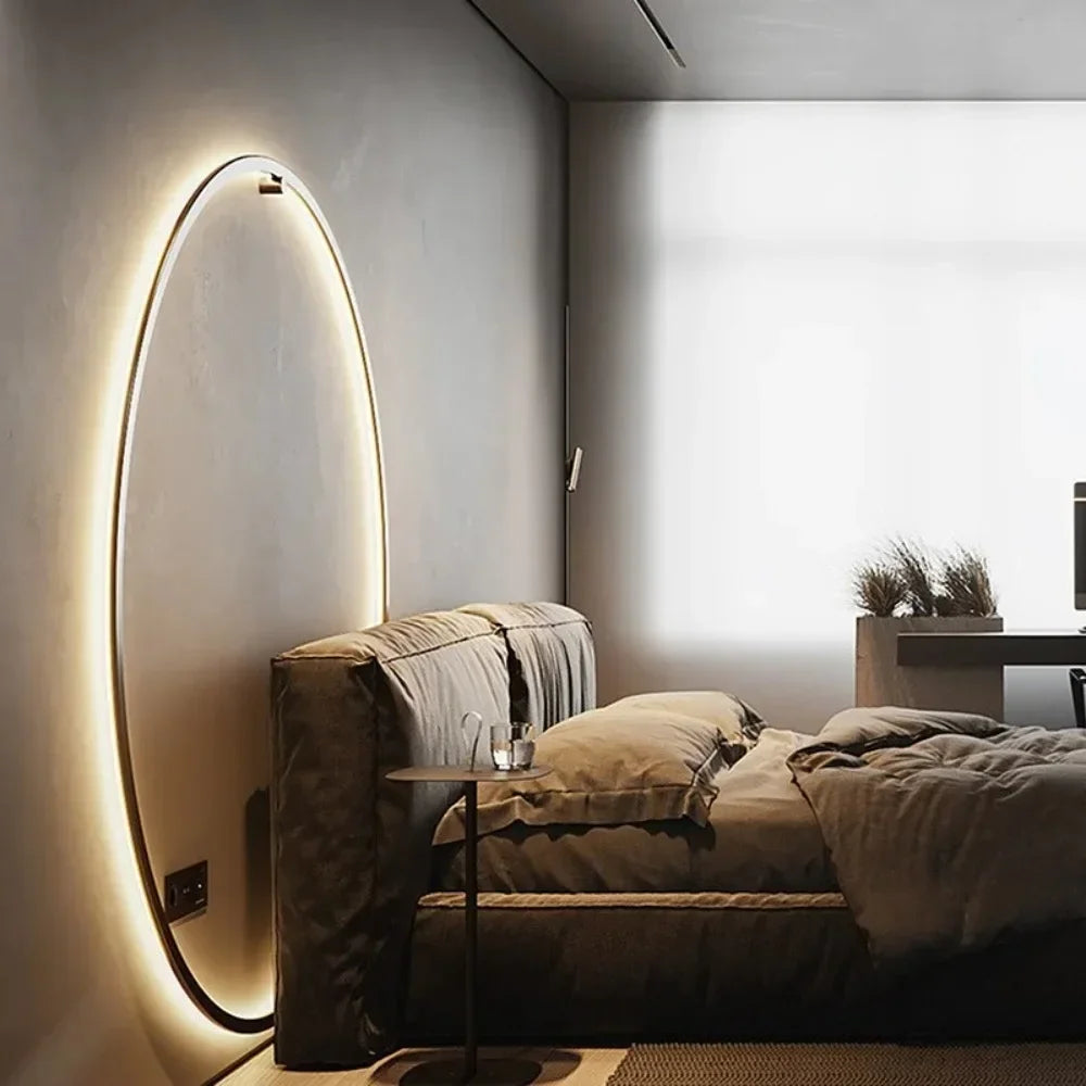 Nordische LED-Wandleuchte, Schwarz