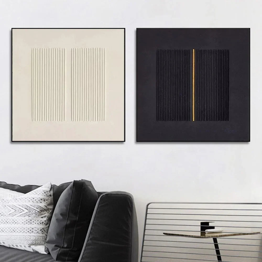 Nordische Wandkunst mit 3D-Textur