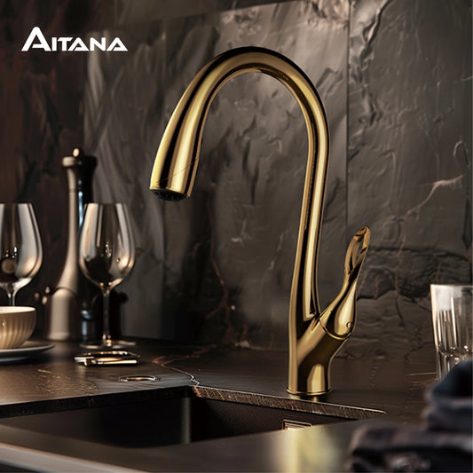 AITANA Luxus-Küchenarmatur in Gold - Apoletta