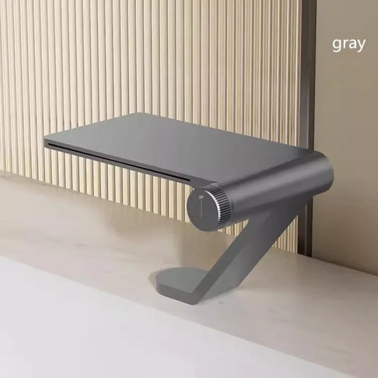 Waschtischarmatur in Grau mit Wasserfall - Apoletta