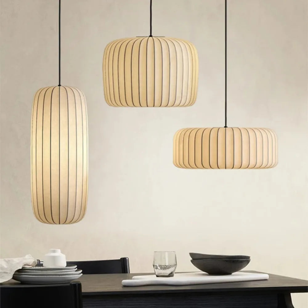 Wabi-Sabi Seiden-Kronleuchter im Nordic-Stil