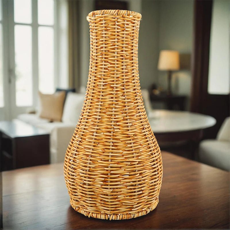 Handgewebter Rattan - Blumenkorb - ApolettaApoletta
