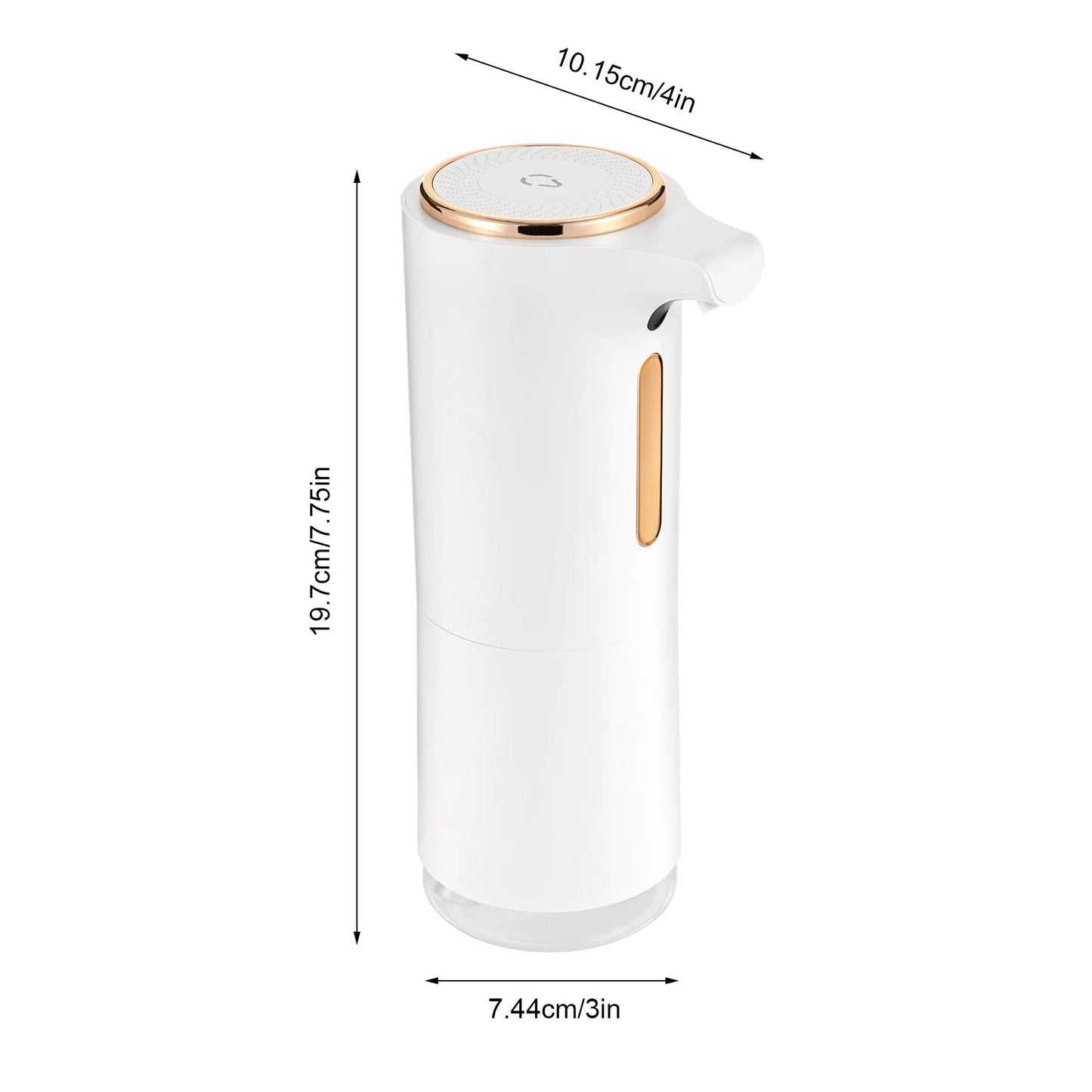 Grüner/weißer Seifenspender: 1200 mAh, berührungslos & wasserdicht für die Küche - ApolettaApoletta
