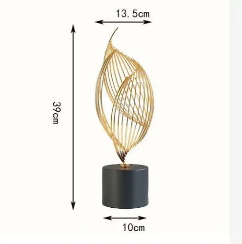 Keramikskulptur: Goldene Statue für moderne Heimdekoration - ApolettaApoletta