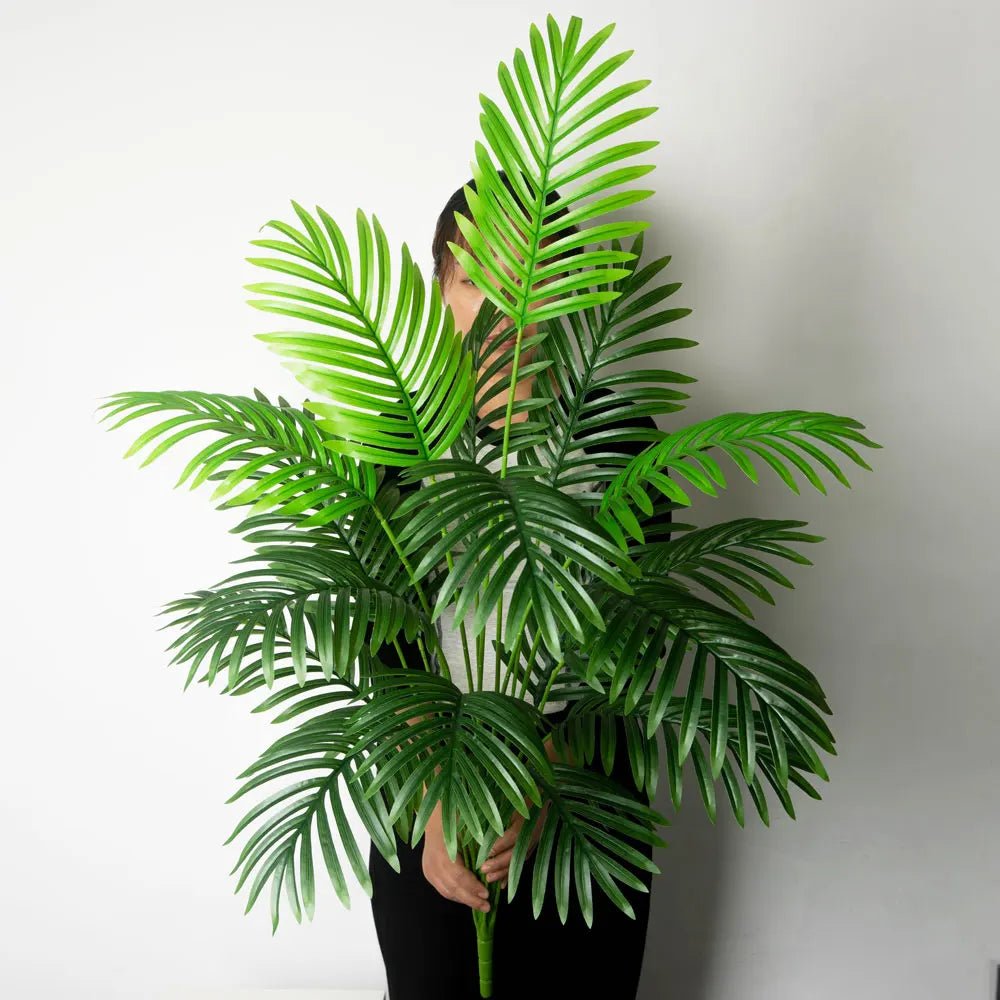 Große künstliche Palme (90 - 120 cm): Tropische Kunstpflanze für Haus & Garten - ApolettaApoletta