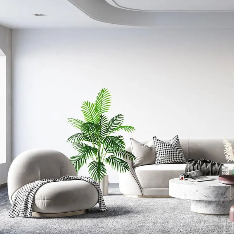 Große künstliche Palme (90 - 120 cm): Tropische Kunstpflanze für Haus & Garten - ApolettaApoletta