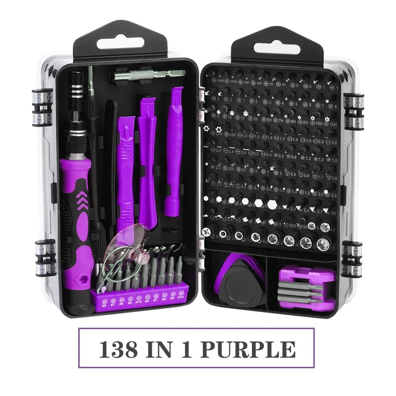 138 - in - 1 Präzisions - Schraubendreher - Set: Magnetische Torx - Bits - ApolettaApoletta