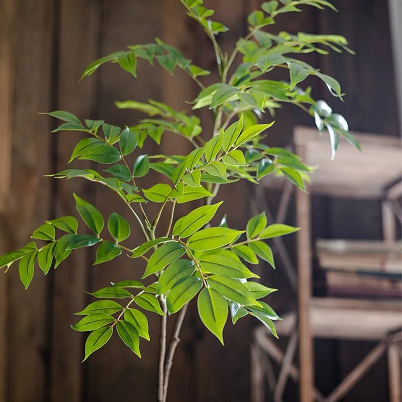 Künstlicher Ficus - Baum: 76 - 140 cm großer Kunststoff - Banyan für Zuhause und Garten - ApolettaApoletta