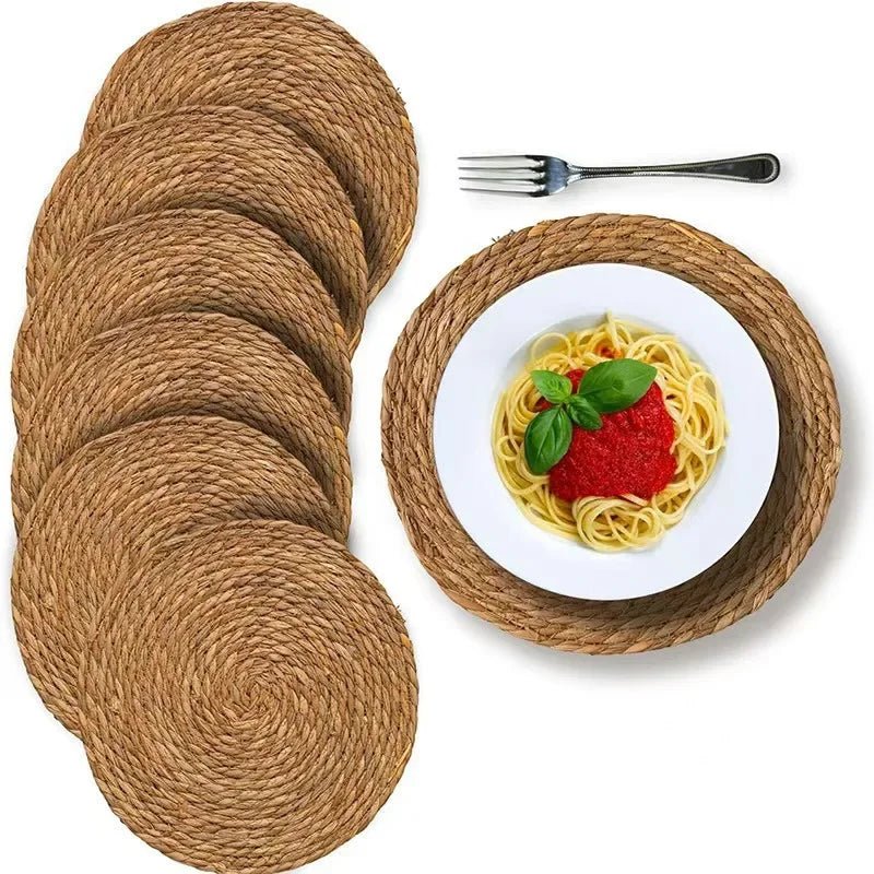 Rattan - Tischsets: Hitzebeständige Tischdeko im japanischen Stil - ApolettaApoletta