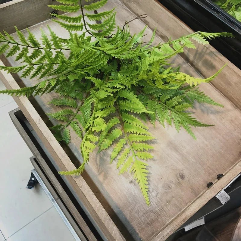 Künstlicher Persischer Farn: 7 Zweige für DIY - Deko in Schlafzimmer & Garten - ApolettaApoletta