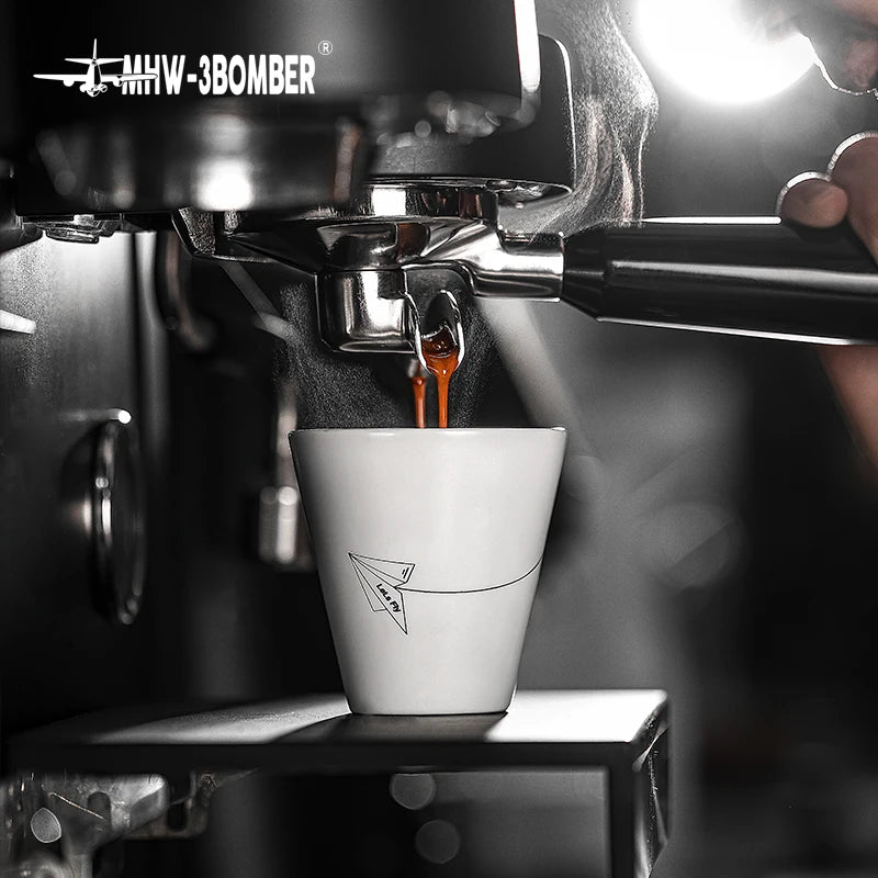 Keramik - Espressotassen - Set (120 ml): Zarte Weinbecher für Heim - Baristas - ApolettaApoletta