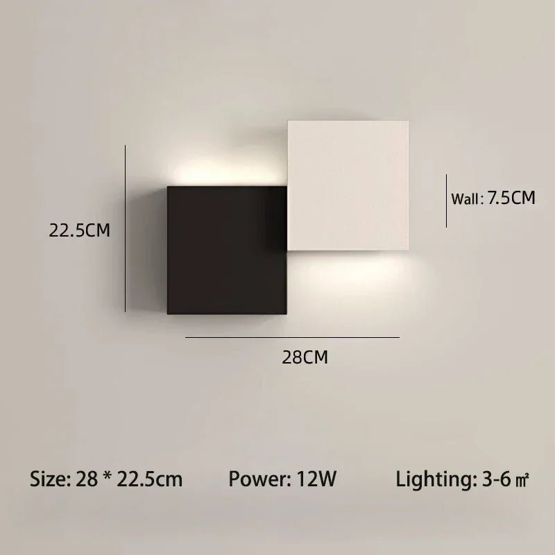 Nordische LED - Wandleuchte: Einfach, modern & ideal für Wohnzimmer und Schlafzimmer - ApolettaApoletta