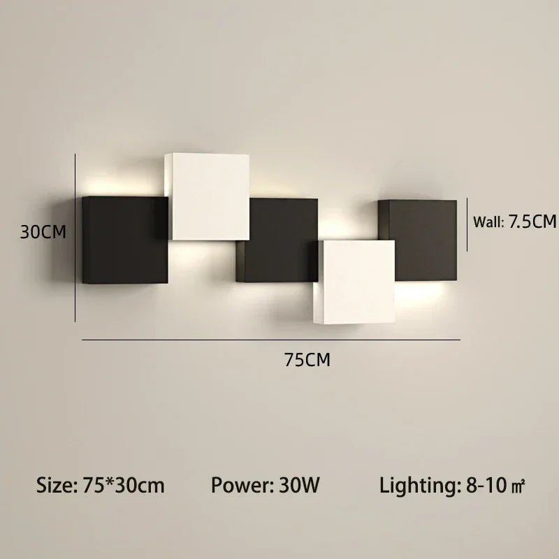Nordische LED - Wandleuchte: Einfach, modern & ideal für Wohnzimmer und Schlafzimmer - ApolettaApoletta