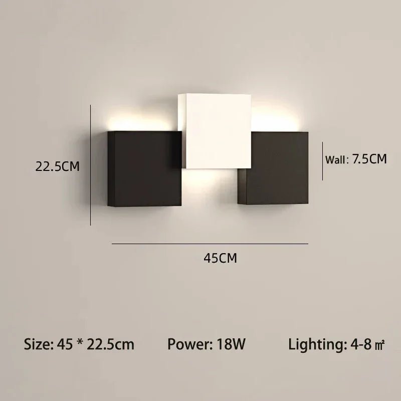 Nordische LED - Wandleuchte: Einfach, modern & ideal für Wohnzimmer und Schlafzimmer - ApolettaApoletta