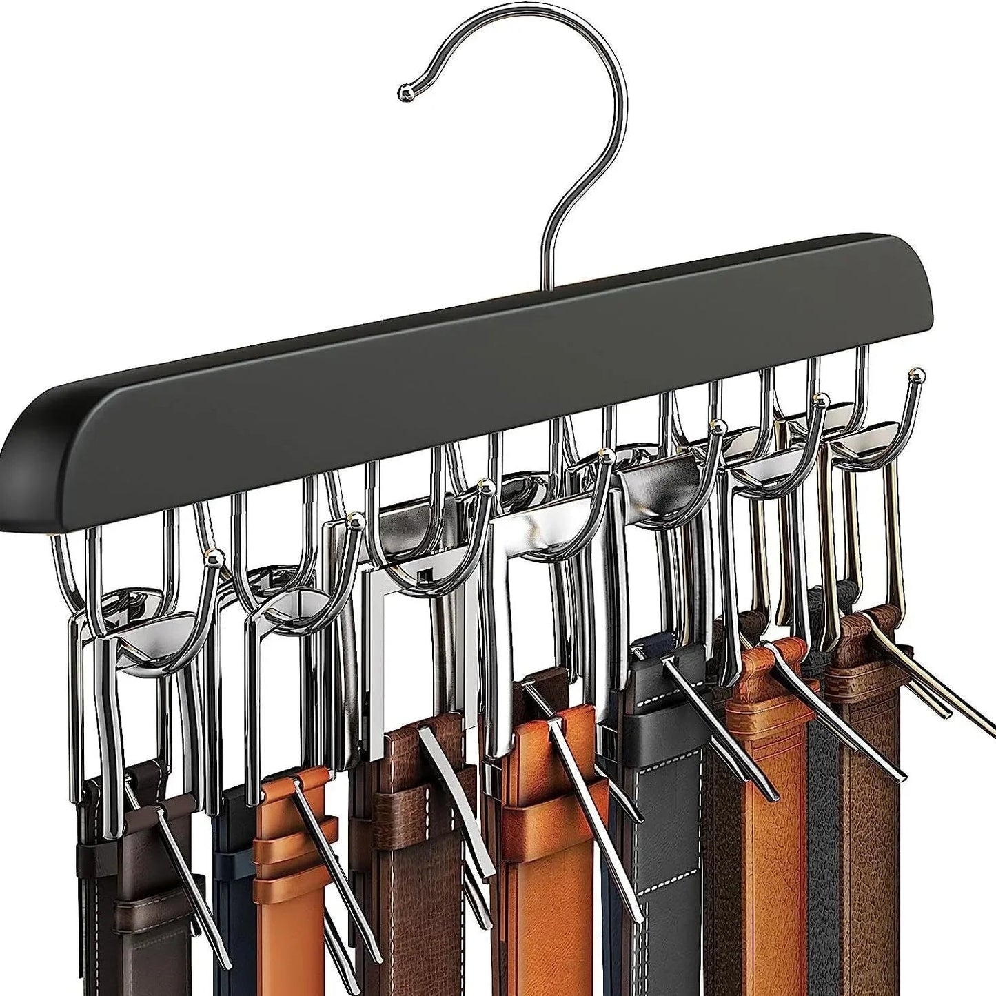 Holz Gürtel - Rack: Vielseitiger Schal - Organizer & Kleiderbügel für Kleiderschränke - ApolettaApoletta