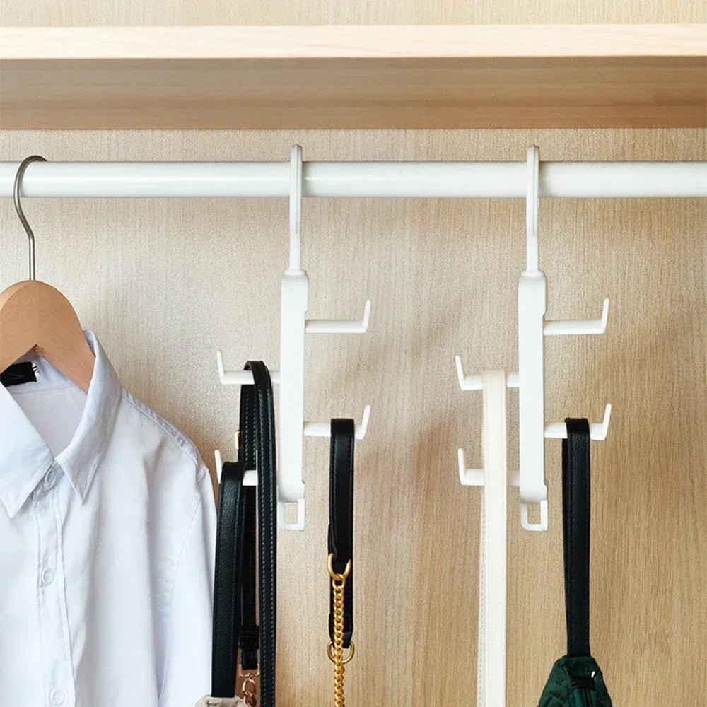 Hängender Kleiderschrank - Organizer: Multifunktionale Kleiderstange & taschenhalter ohne Bohren - ApolettaApoletta