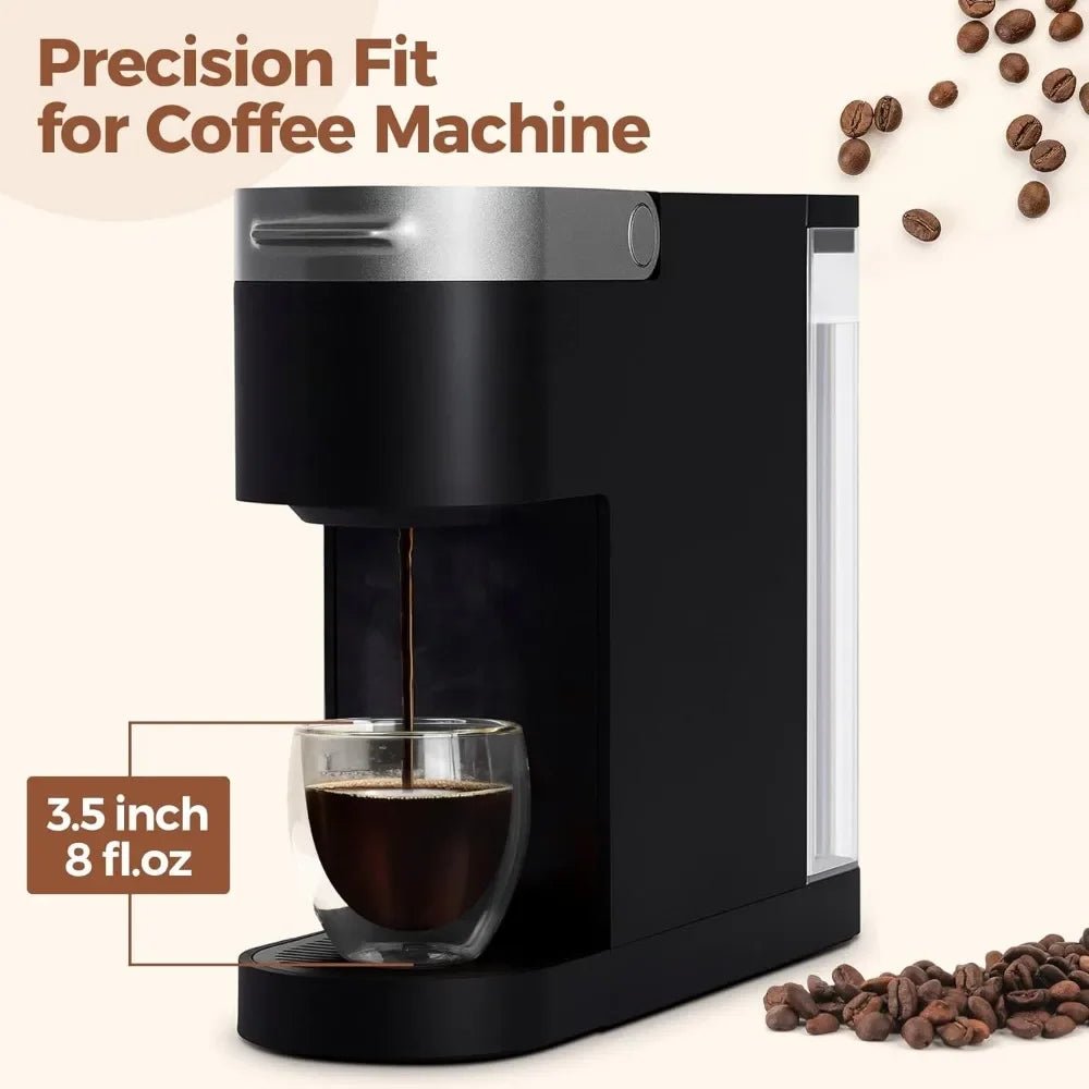 Doppelwandige Glas - Kaffeetassen (6er - Set): Isoliert & elegant für Espresso, Tee & mehr - ApolettaApoletta