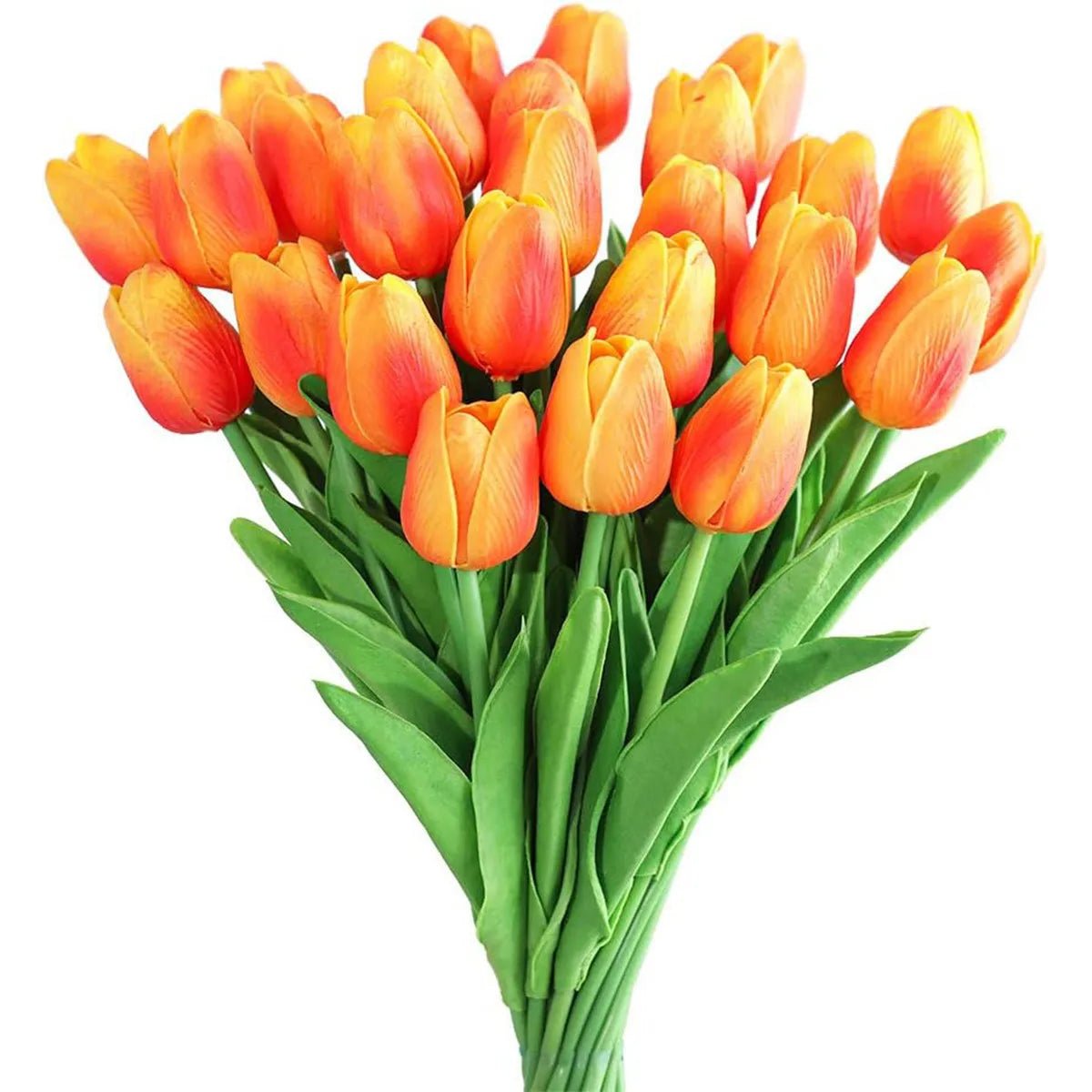 Künstliche Tulpen: 10er - Set realistische Blumen für Garten, Girlande & Heimdeko - ApolettaApoletta