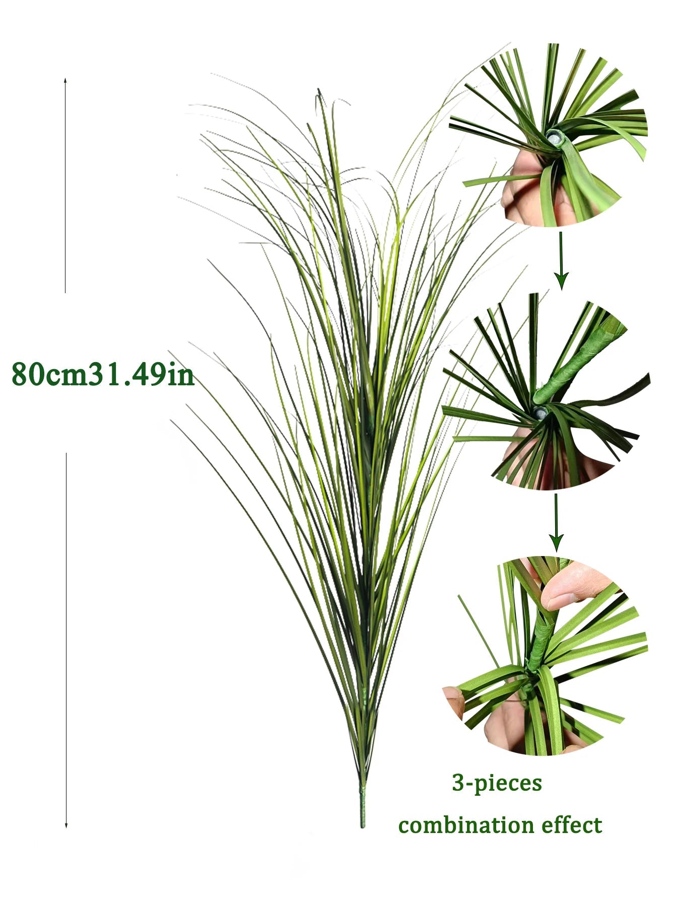 Künstliches Schilfrohrgras: 55 cm große Zwiebelgraspflanzen für Hochzeit, Garten & Büro - ApolettaApoletta
