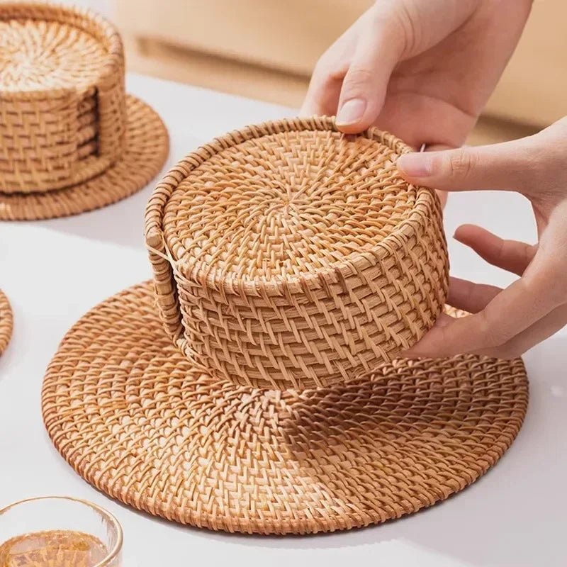 Handgefertigtes Rattan - Tischset - ApolettaApoletta