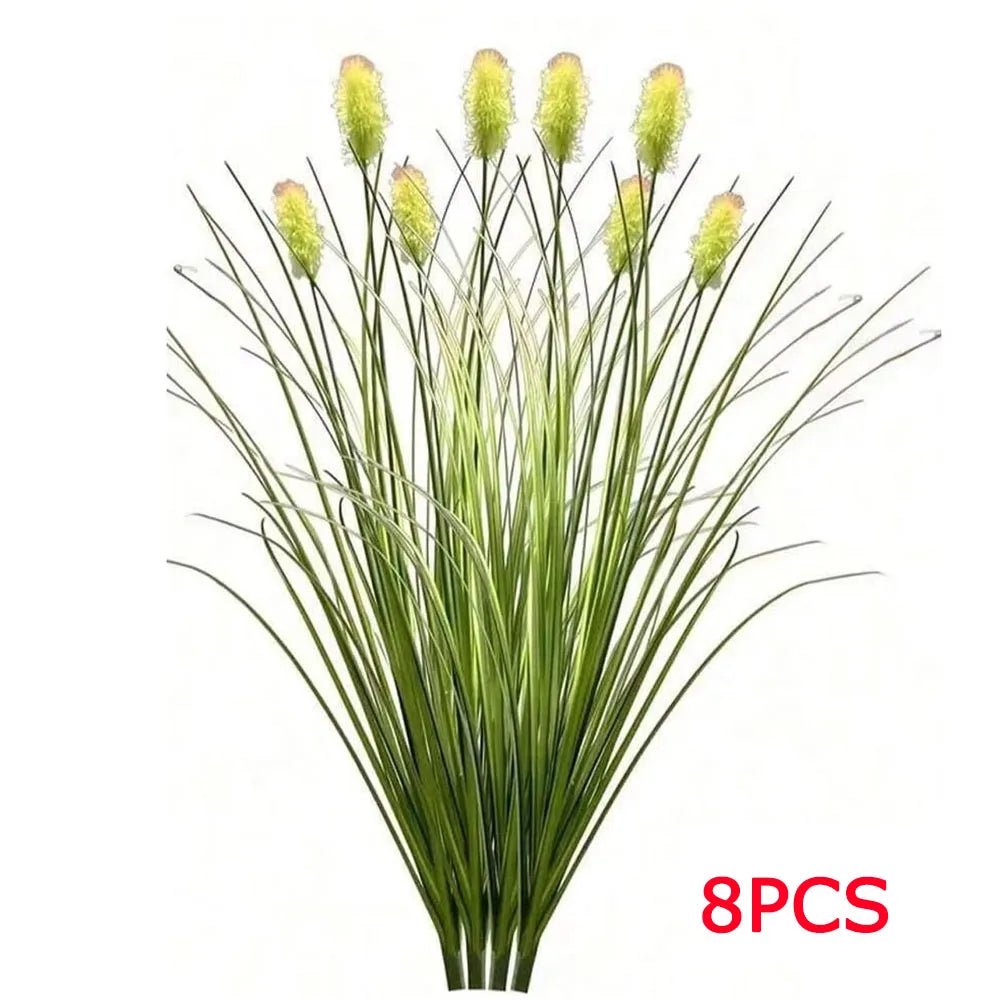 UV - beständige künstliche Zwiebel - Gras - Pflanzen: 8er - Set für Garten & Innen - Deko - ApolettaApoletta