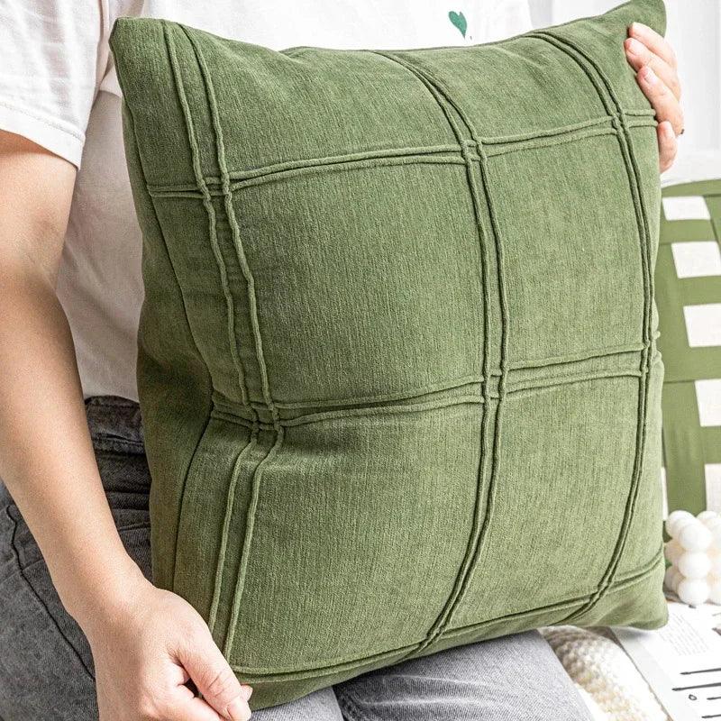 Grüner Kissenbezug: Dekorativ, modern & leicht für Wohnzimmer und Sofa - ApolettaApoletta