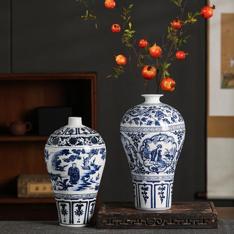Antike Keramikvase: Dekorative Bogu - Regal - Vase & Blumentopf - ApolettaApoletta