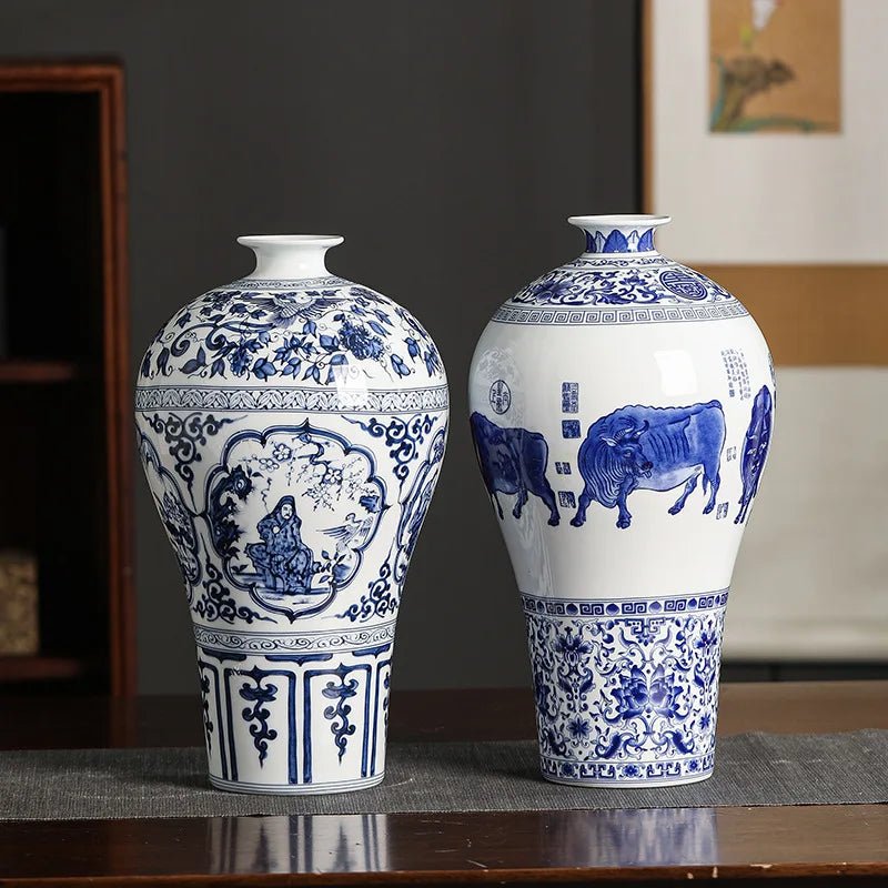 Antike Keramikvase: Dekorative Bogu - Regal - Vase & Blumentopf - ApolettaApoletta