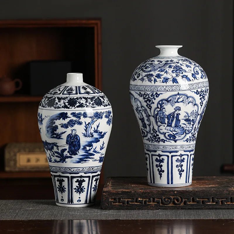 Antike Keramikvase: Dekorative Bogu - Regal - Vase & Blumentopf - ApolettaApoletta