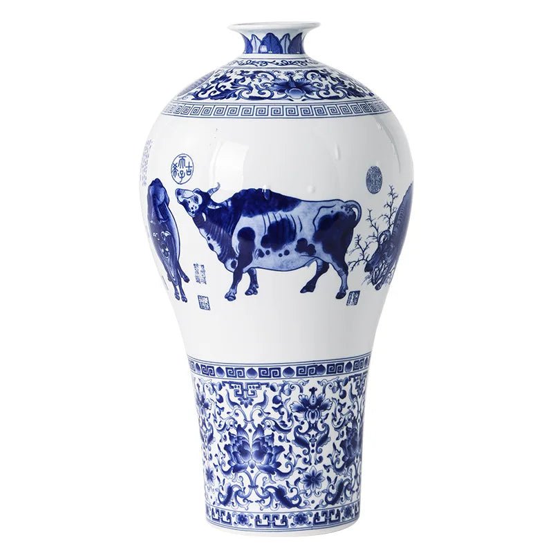 Antike Keramikvase: Dekorative Bogu - Regal - Vase & Blumentopf - ApolettaApoletta