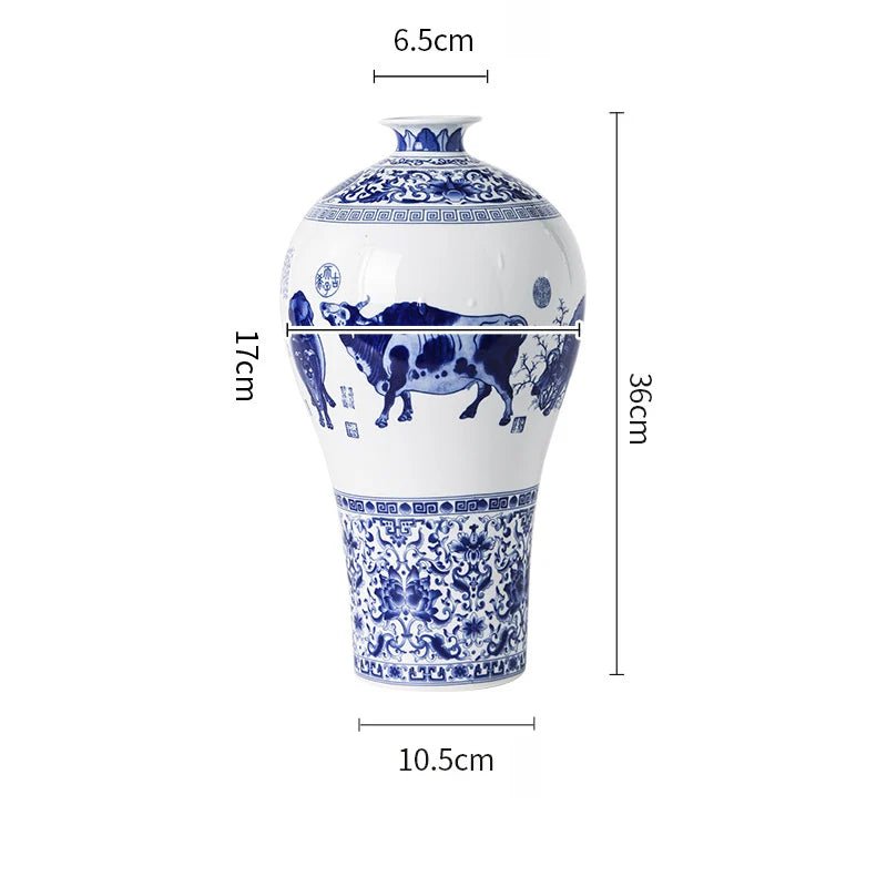 Antike Keramikvase: Dekorative Bogu - Regal - Vase & Blumentopf - ApolettaApoletta