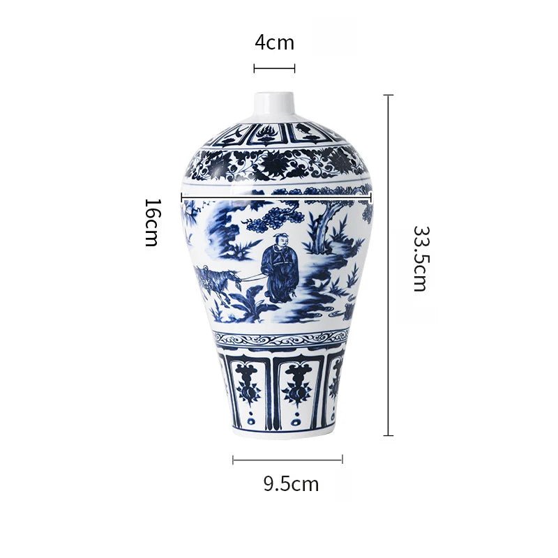 Antike Keramikvase: Dekorative Bogu - Regal - Vase & Blumentopf - ApolettaApoletta