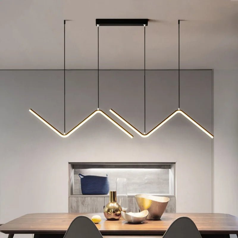 Moderne dimmbare LED - Pendelleuchte: Stilvolle Hängelampe für Wohnzimmer & Restaurant - ApolettaApoletta