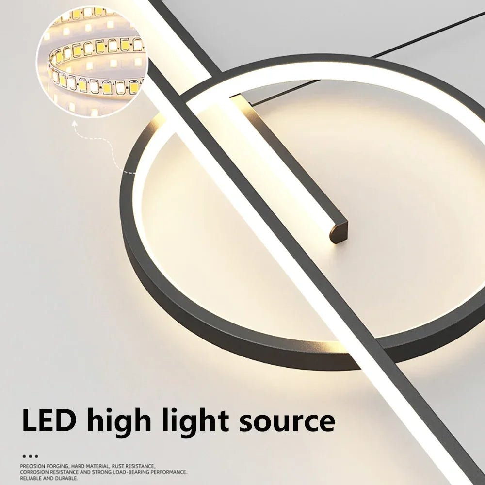 Moderne dimmbare LED - Pendelleuchte: Stilvolle Hängelampe für Wohnzimmer & Restaurant - ApolettaApoletta