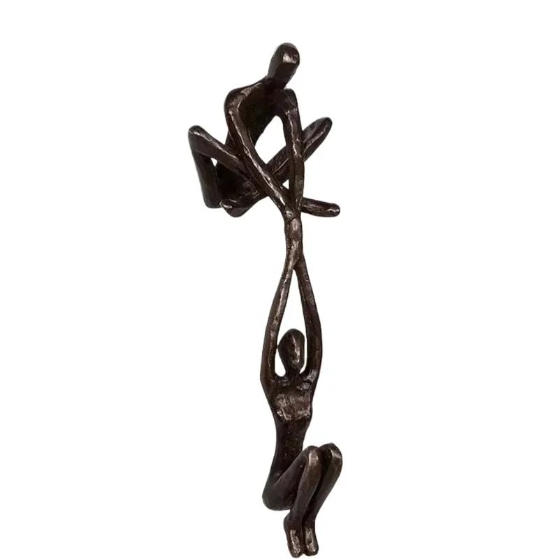 Kunst - Skulptur „Tanzendes Paar“: Mann hebt Frau - Statue für Desktop - Deko - ApolettaApoletta