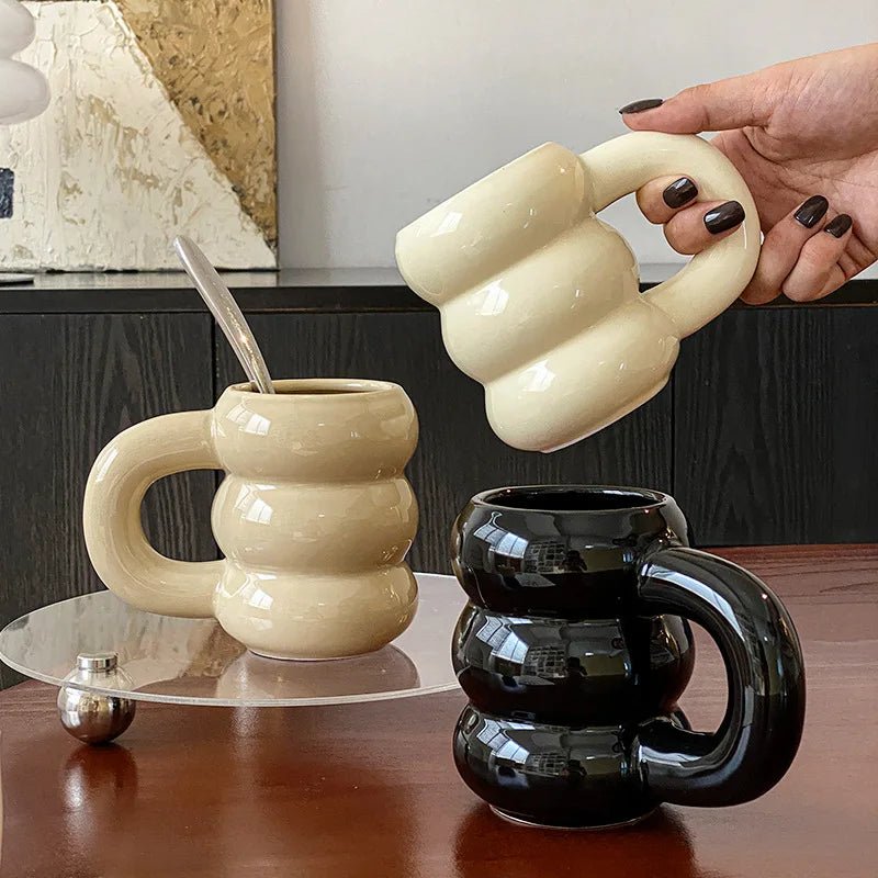 Niedliche Keramik - Kaffeetassen: Stilvolle Becher für dein Zuhause - ApolettaApoletta