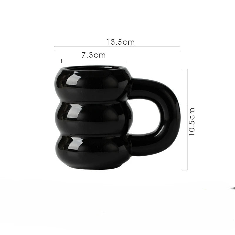 Niedliche Keramik - Kaffeetassen: Stilvolle Becher für dein Zuhause - ApolettaApoletta