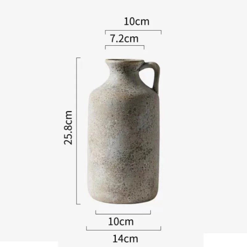 Keramikvase im Vintage - Stil: Handgefertigte Blumenvase für Wohnkultur - ApolettaApoletta