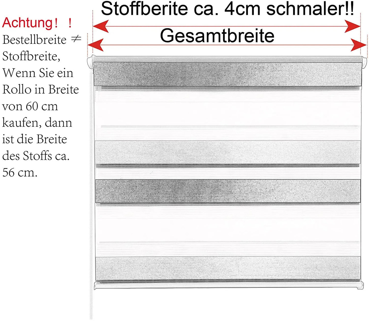 Doppel - Rollo: Durchscheinende Schattierung & Staubschutz für Tag und Nacht - ApolettaApoletta