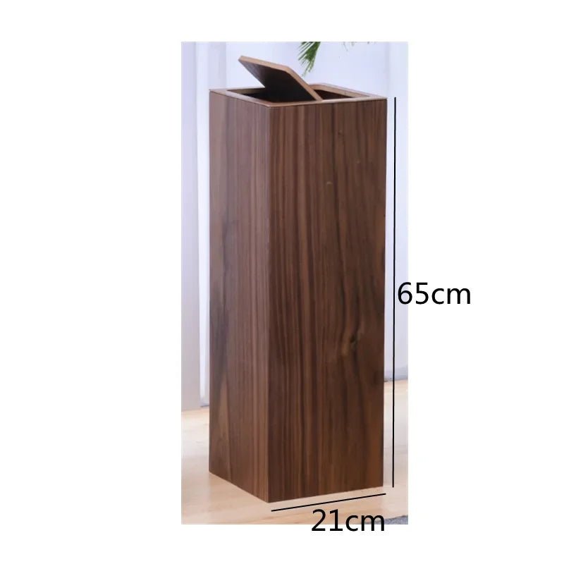 Großer Holz - Mülleimer mit quadratischer Form - ApolettaApoletta