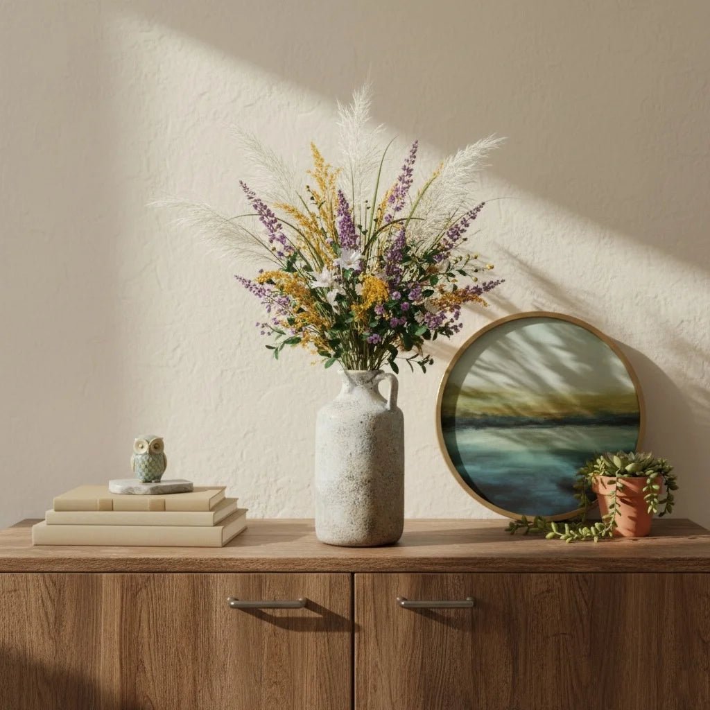 Retro - Keramikvase für Trockenblumen - ApolettaApoletta