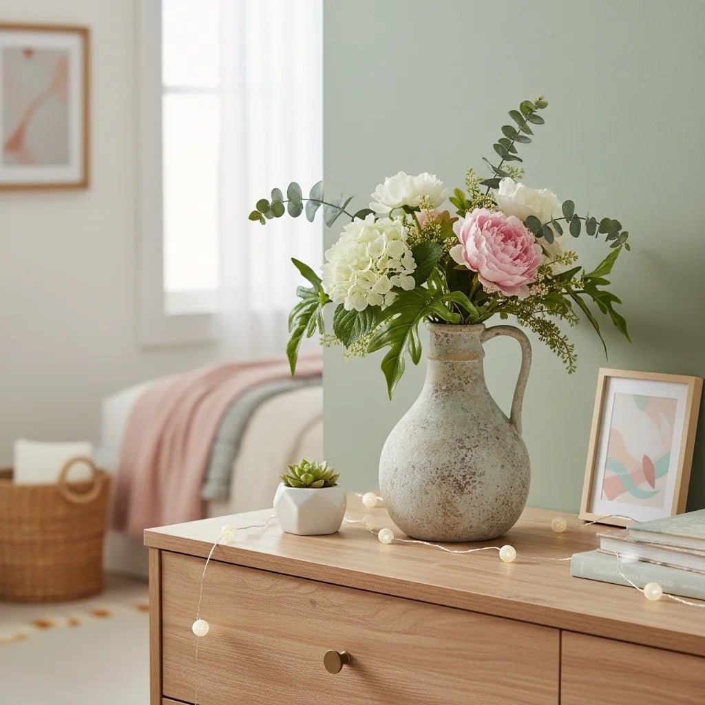 Retro - Keramikvase für Trockenblumen - ApolettaApoletta