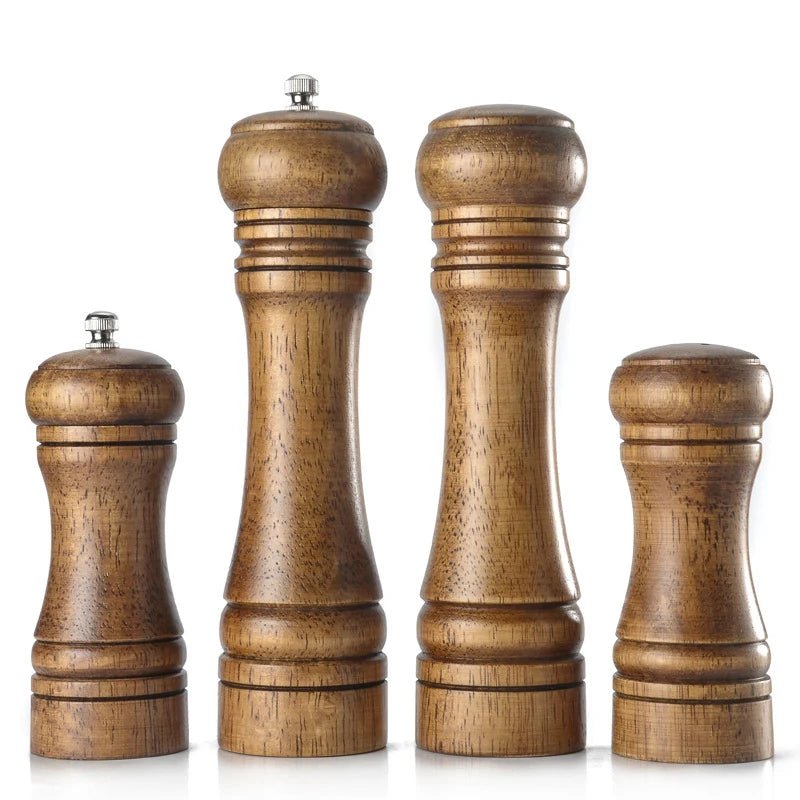 Leeseph Holz - Pfeffermühle und Salzstreuer - Set - ApolettaApoletta