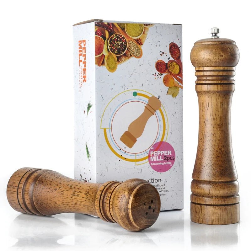 Leeseph Holz - Pfeffermühle und Salzstreuer - Set - ApolettaApoletta