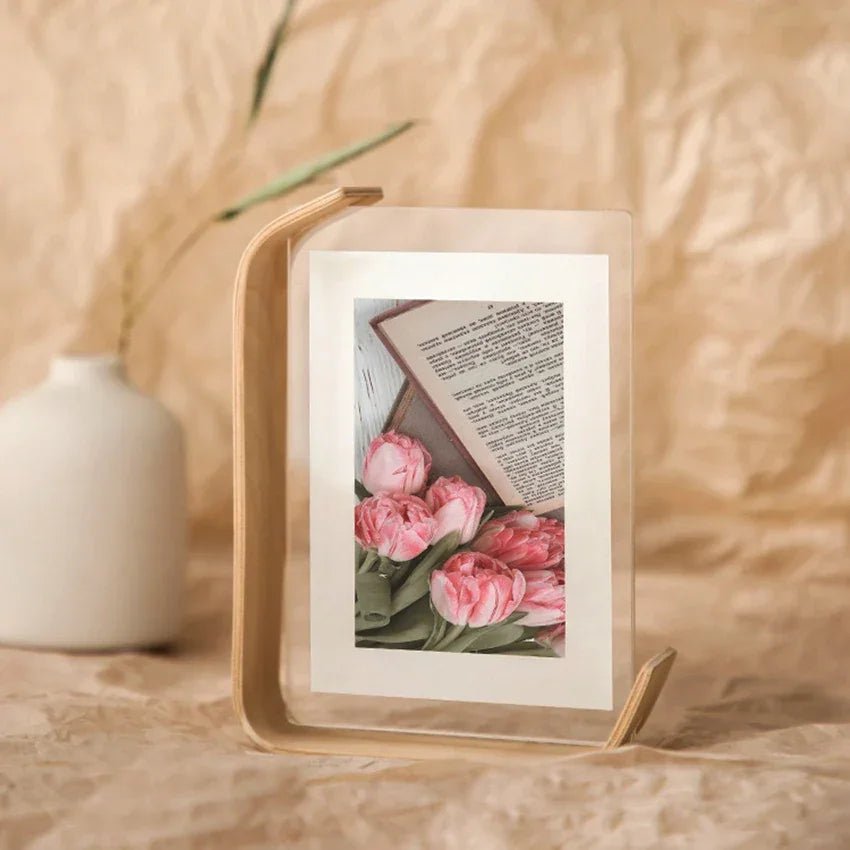 Acryl & Holz - Fotorahmen: Herbarium - Display & DIY - Bilderrahmen für Hochzeitsfotos - ApolettaApoletta