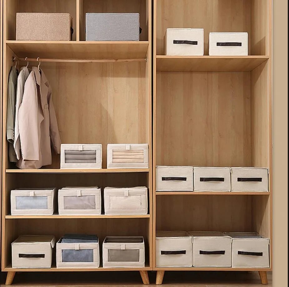 Hosen - Aufbewahrungsbox: Faltbare Stoffbox für Kleiderschränke und Schubladen - ApolettaApoletta
