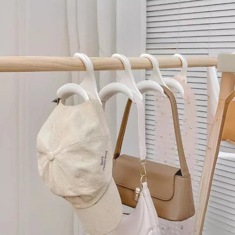 10er - Set Mehrzweck - Kleiderbügel - Haken: Platzsparender Organizer für Kleiderschrank - ApolettaApoletta