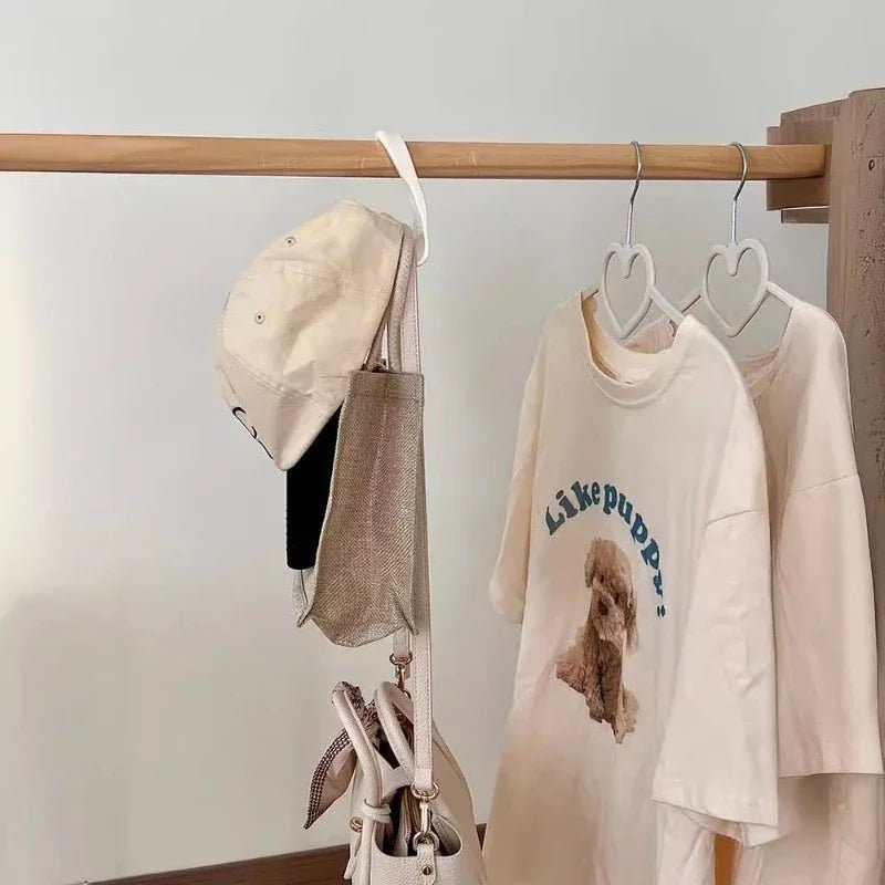 10er - Set Mehrzweck - Kleiderbügel - Haken: Platzsparender Organizer für Kleiderschrank - ApolettaApoletta