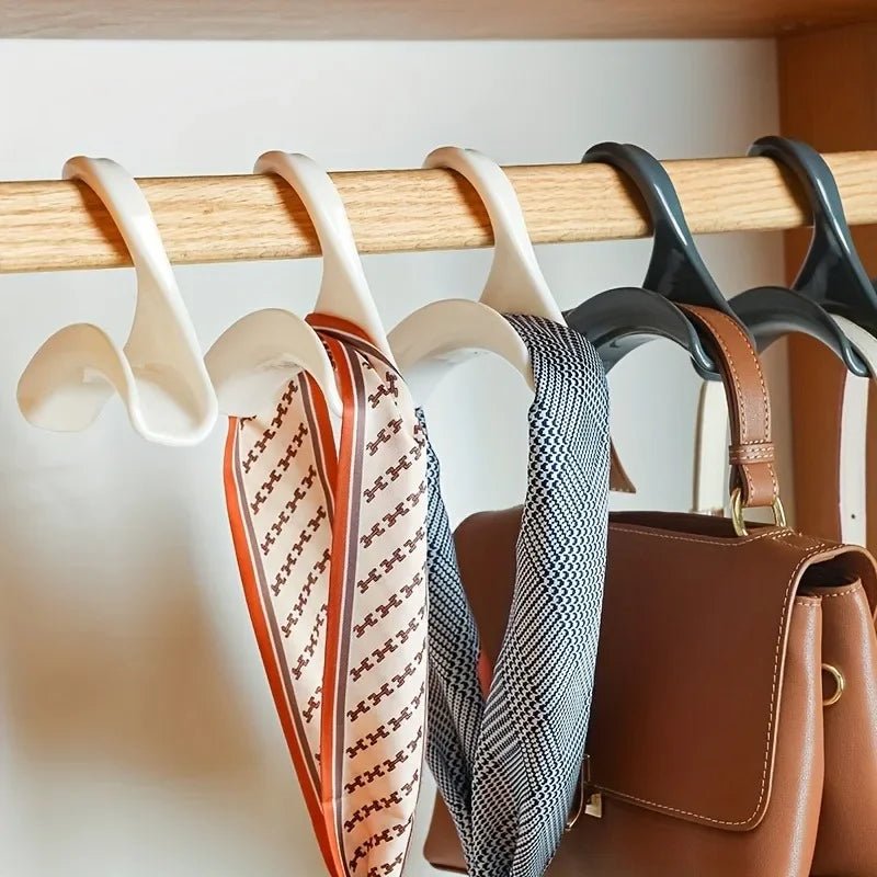 10er - Set Mehrzweck - Kleiderbügel - Haken: Platzsparender Organizer für Kleiderschrank - ApolettaApoletta
